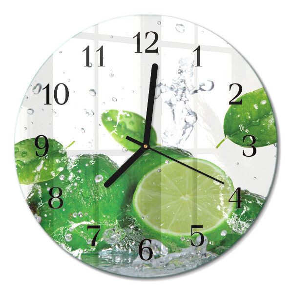 Runde wanduhr Kalziumkarbonat