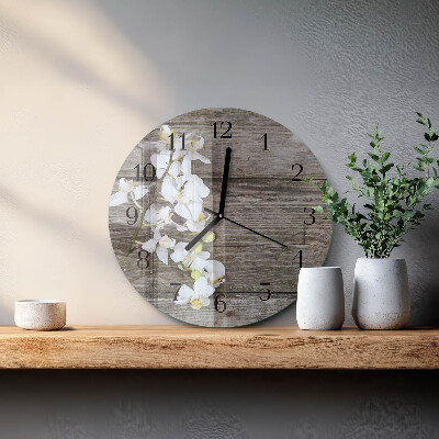 Glas wanduhr mit motiv rund Boards