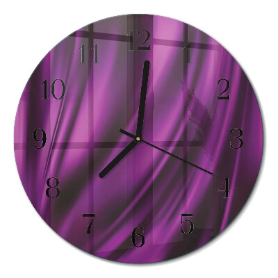 Glas wanduhr mit motiv rund Abstraktion