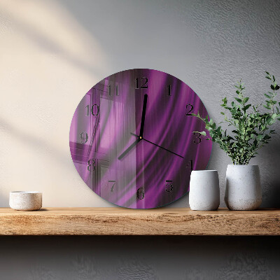 Glas wanduhr mit motiv rund Abstraktion