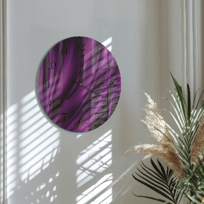 Glas wanduhr mit motiv rund Abstraktion