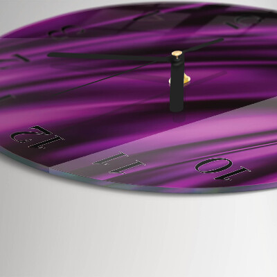 Glas wanduhr mit motiv rund Abstraktion