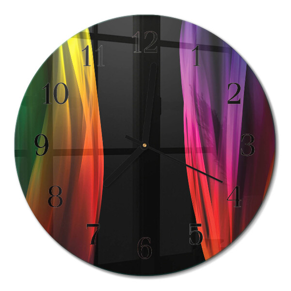 Wanduhr glas rund Abstraktion