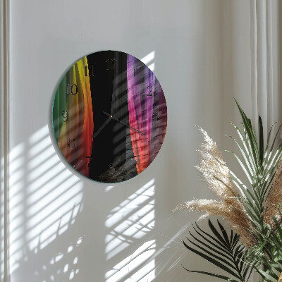 Wanduhr glas rund Abstraktion