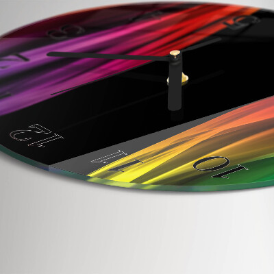 Wanduhr glas rund Abstraktion