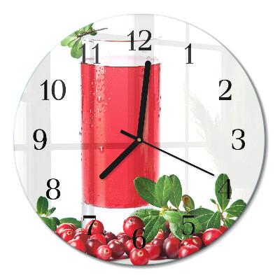 Runde wanduhr Cranberries