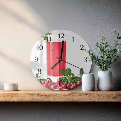 Runde wanduhr Cranberries