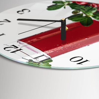 Runde wanduhr Cranberries