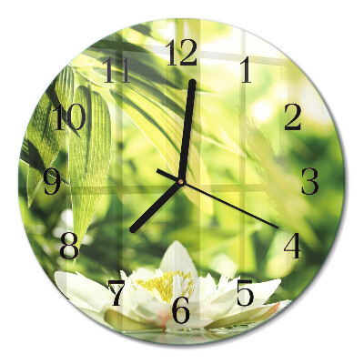 Wanduhr glas rund Natur