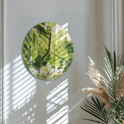 Wanduhr glas rund Natur