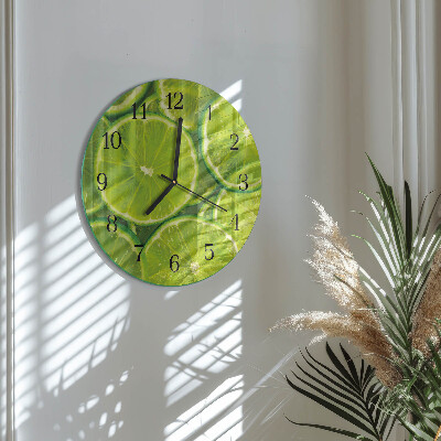Wanduhr glas rund Kalziumkarbonat