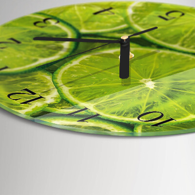 Wanduhr glas rund Kalziumkarbonat
