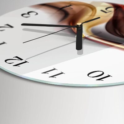 Runde wanduhr Abstraktion