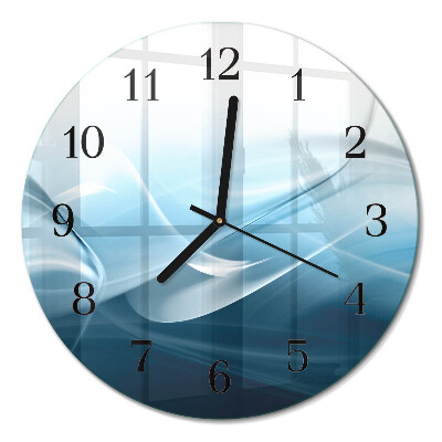 Wanduhr glas rund Abstraktion