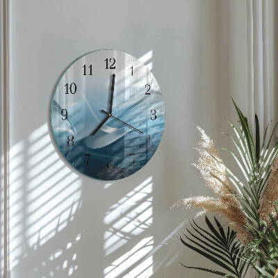 Wanduhr glas rund Abstraktion