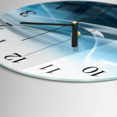 Wanduhr glas rund Abstraktion