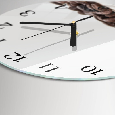 Runde wanduhr Kaffeebohnen