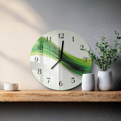 Glas wanduhr mit motiv rund Abstraktion