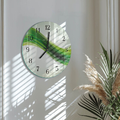 Glas wanduhr mit motiv rund Abstraktion