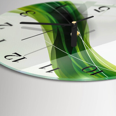 Glas wanduhr mit motiv rund Abstraktion