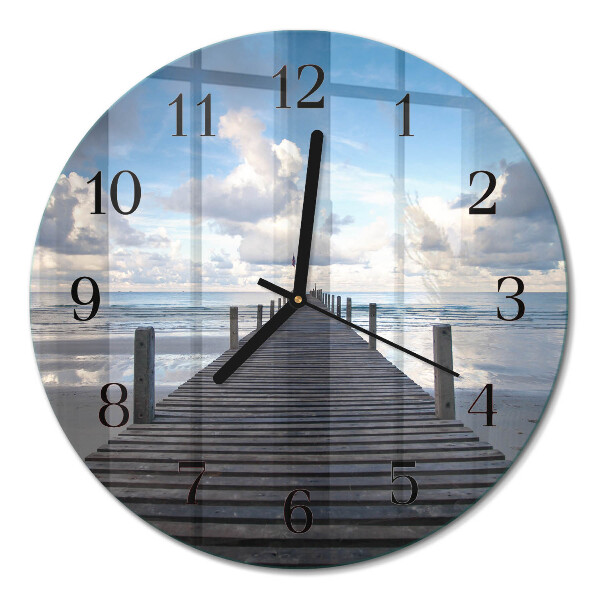 Runde wanduhr Brücke