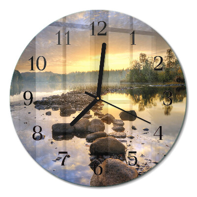 Runde wanduhr Natura-See