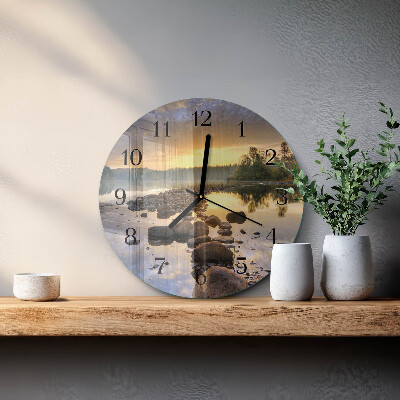 Runde wanduhr Natura-See