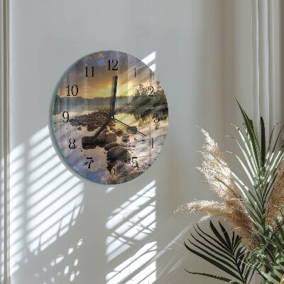 Runde wanduhr Natura-See