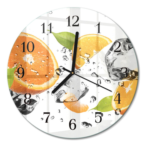 Runde wanduhr Orangen