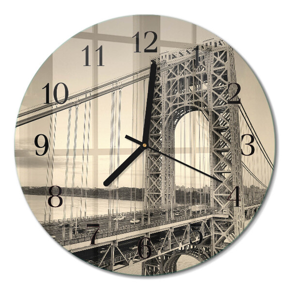 Runde wanduhr Golden Gate