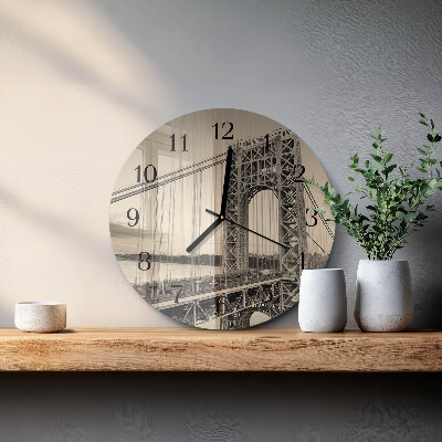 Runde wanduhr Golden Gate