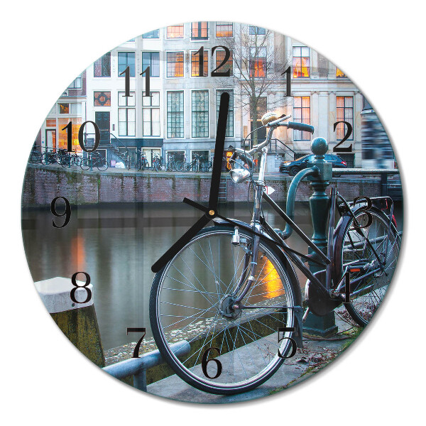 Runde wanduhr Fahrrad