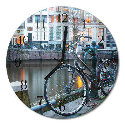 Runde wanduhr Fahrrad