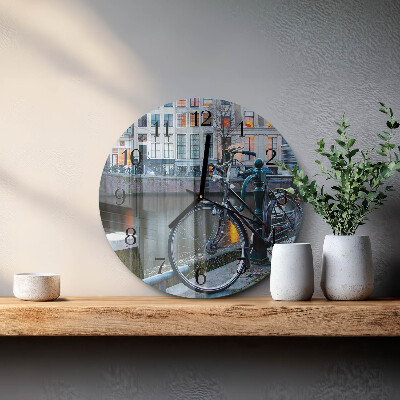 Runde wanduhr Fahrrad