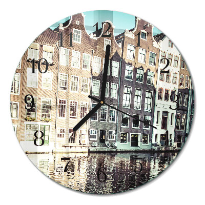 Runde wanduhr Häuser