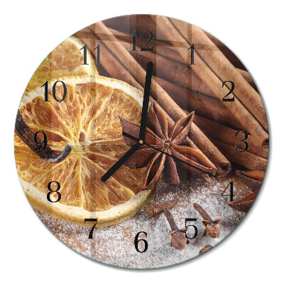 Glas wanduhr mit motiv rund Zimtanis