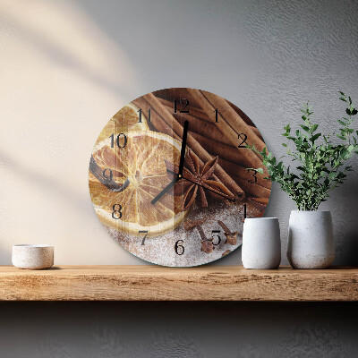 Glas wanduhr mit motiv rund Zimtanis