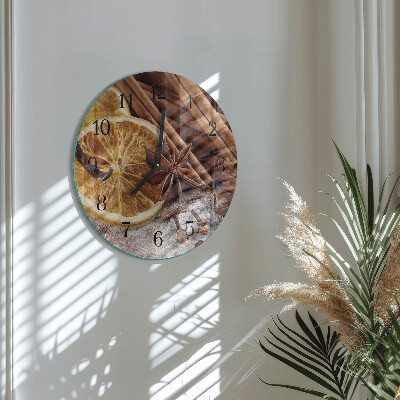 Glas wanduhr mit motiv rund Zimtanis