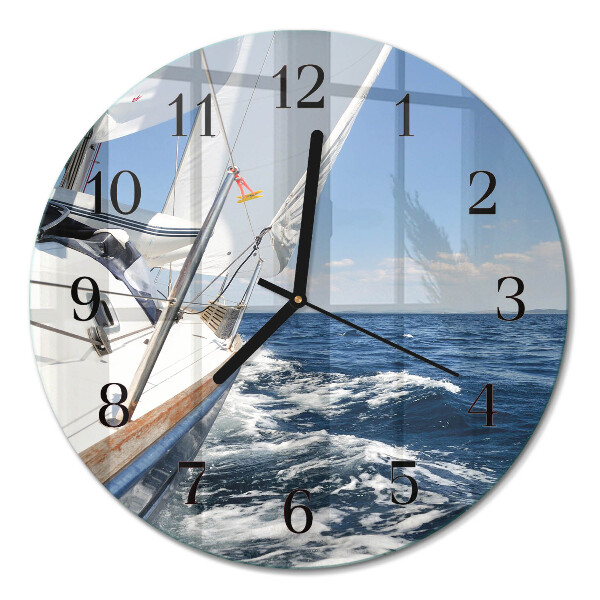 Runde wanduhr Yacht