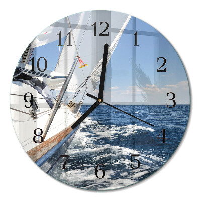 Runde wanduhr Yacht
