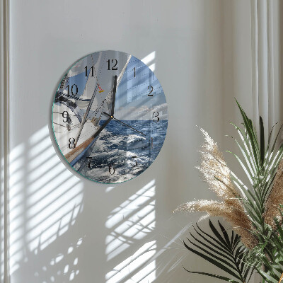 Runde wanduhr Yacht