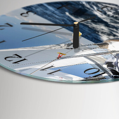 Runde wanduhr Yacht