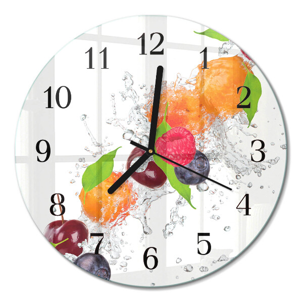 Runde wanduhr Obst