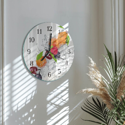 Runde wanduhr Obst