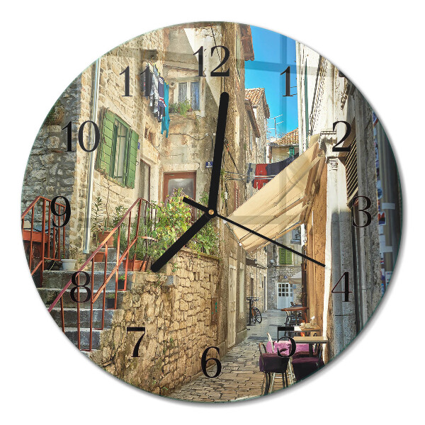 Wanduhr glas rund Avenue