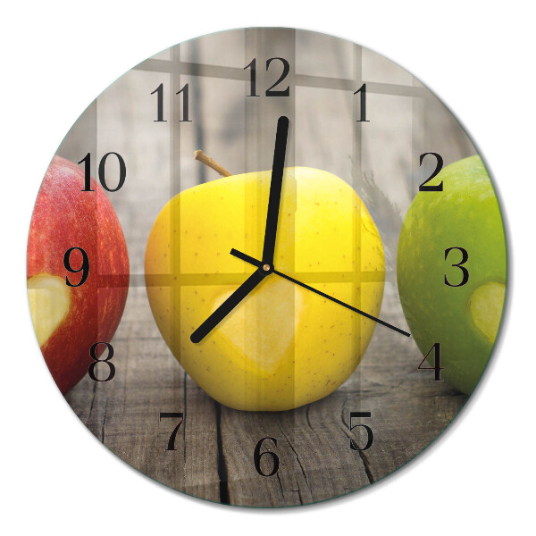 Runde wanduhr Äpfel