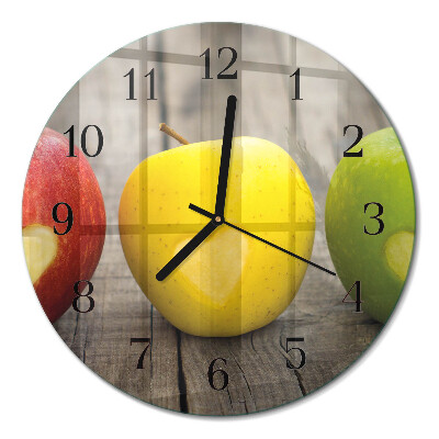 Runde wanduhr Äpfel