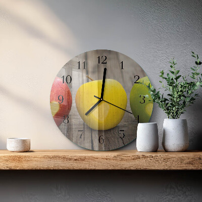 Runde wanduhr Äpfel