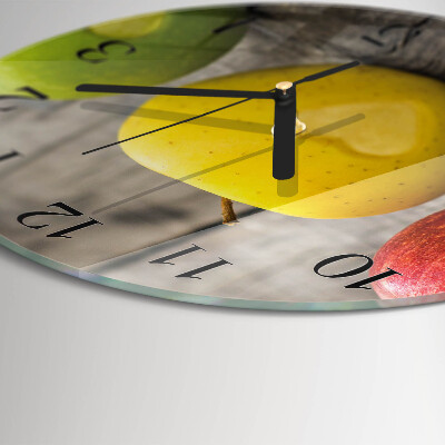 Runde wanduhr Äpfel