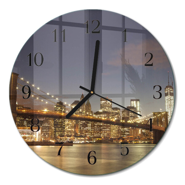 Runde wanduhr Nachtlicht